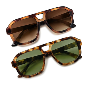 livho Trendy Polarized Square Aviator Sunglasses Women Men Square Eyewear Frame, Retro Sun Glasses for Women Men 2025 Shades