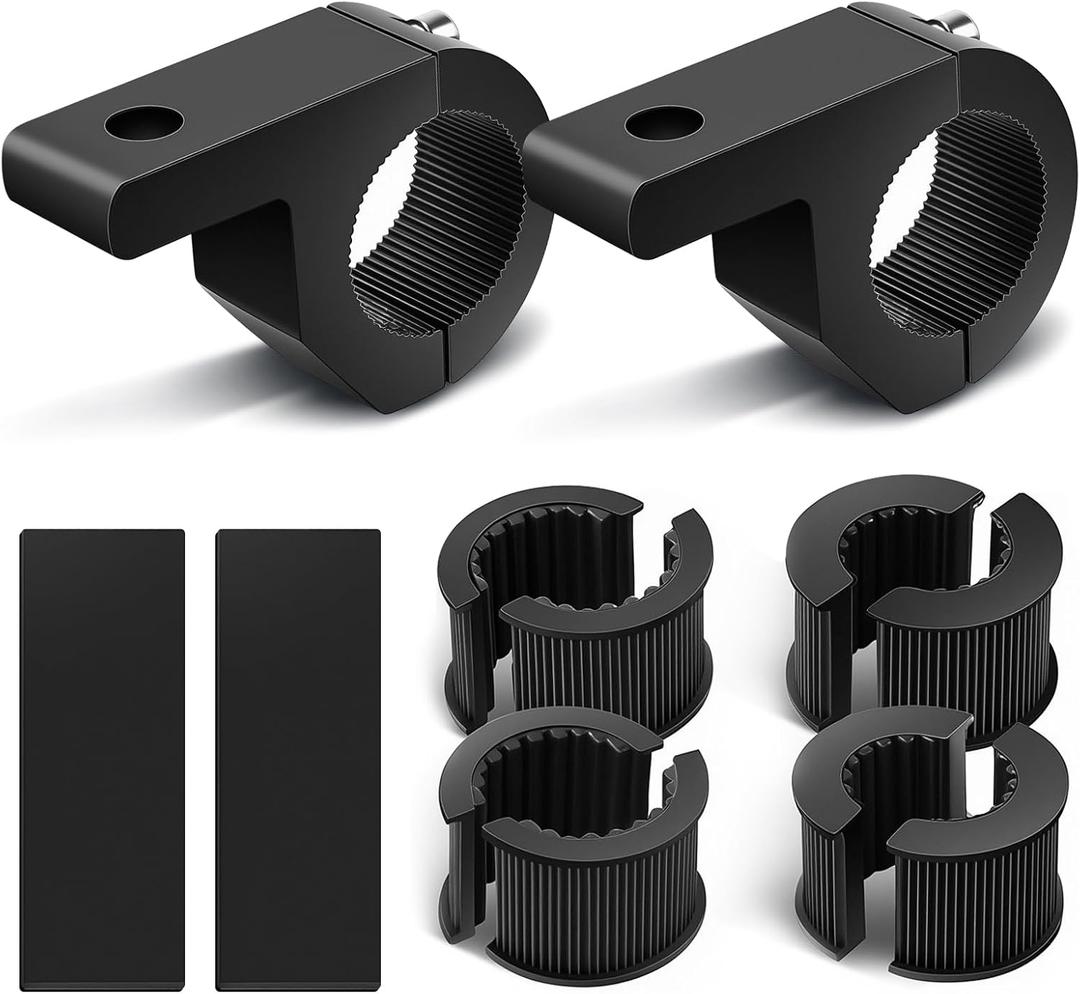 Light Bar Mounts, 2PCS Heavy Duty Clamp Kit for 0.75" 1" 1.25" Tubes, Universal Light Bar Mounting Brackets for LED Off-Road Lights, Professional LED Light Bar Mounting Brackets for ATV UTV Trucks