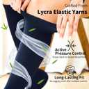 Moisture Wicking Compression Socks for Women and Men, Knee High (2 Pairs) for Traveling, Running, Black Medium