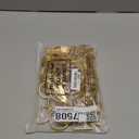 100 Pcs Stainless Steel Napkin Rings Metal Napkin Ring Holders Spring Modern Serviette Buckles Metallic Adornment for Summer Table Kitchen Dinner Party Wedding(Matte Gold Semicircle)