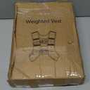 Ragebby Weighted Vest, 12lbs Vest for Men Women with Reflective Stripe, Body Weight Vests Adjustable for Workout, Strength Training, Running, Fitness, Muscle Building, Weight Loss