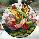 Pawzity Frog Ornament - Frog Gifts for Lovers, Girls, Women, Men - Cute Animals Ornaments for Christmas Tree, Frogs Ornaments for Xmas Tree - Ceramic Christmas Ornament 2025