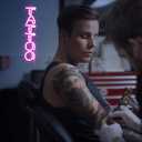 Tattoo Neon Sign - Vibrant Pink LED Wall Light for Tattoo Shops & Trendy Spaces, USB-Powered with Hanging Kit, Eye-Catching Decor for Artists & Shop Owners
