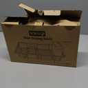 Stainless Steel Dish Drying Rack for Kitchen Counter, Sink Organization and Storage Essentials with Silverware & Utensil Holder, Home and Apartment Decor, 12''W x 15.5''L, Black