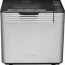 Cuisinart Bread Maker Machine, Stainless Steel Convection Bread Machine with 16 Menu Options, 3 Loaf Sizes Up to 2 Lb., 3 Crust Colors, Includes Measuring Cup, Spoon & Kneading Hook, CBK-210