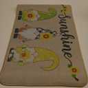 Nuanchu Fall Welcome Decorative Doormat 27.5 x 16.5 Gnome Welcome Mats Sunflower Non Slip Gnome Fall Door Mat Autumn Harvest Thanksgiving Floor Washable Entry Mat for Seasonal Home Decoration