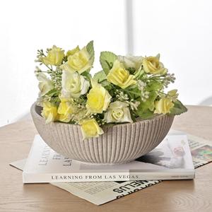 Decorative bowl 7.7" key bowl for entryway coffee table decor,Modern Handicraft Bowls for Home Decor, Ruffle Decor