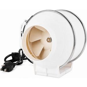 4 Inch Inline Duct Fan with On/Off Switch Wall Floor Ceiling Mount