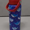 Choco Mocha Kids Water Bottle For School, Kids Insulated shark Water Bottle Stainless Steel for Boys,18Oz 