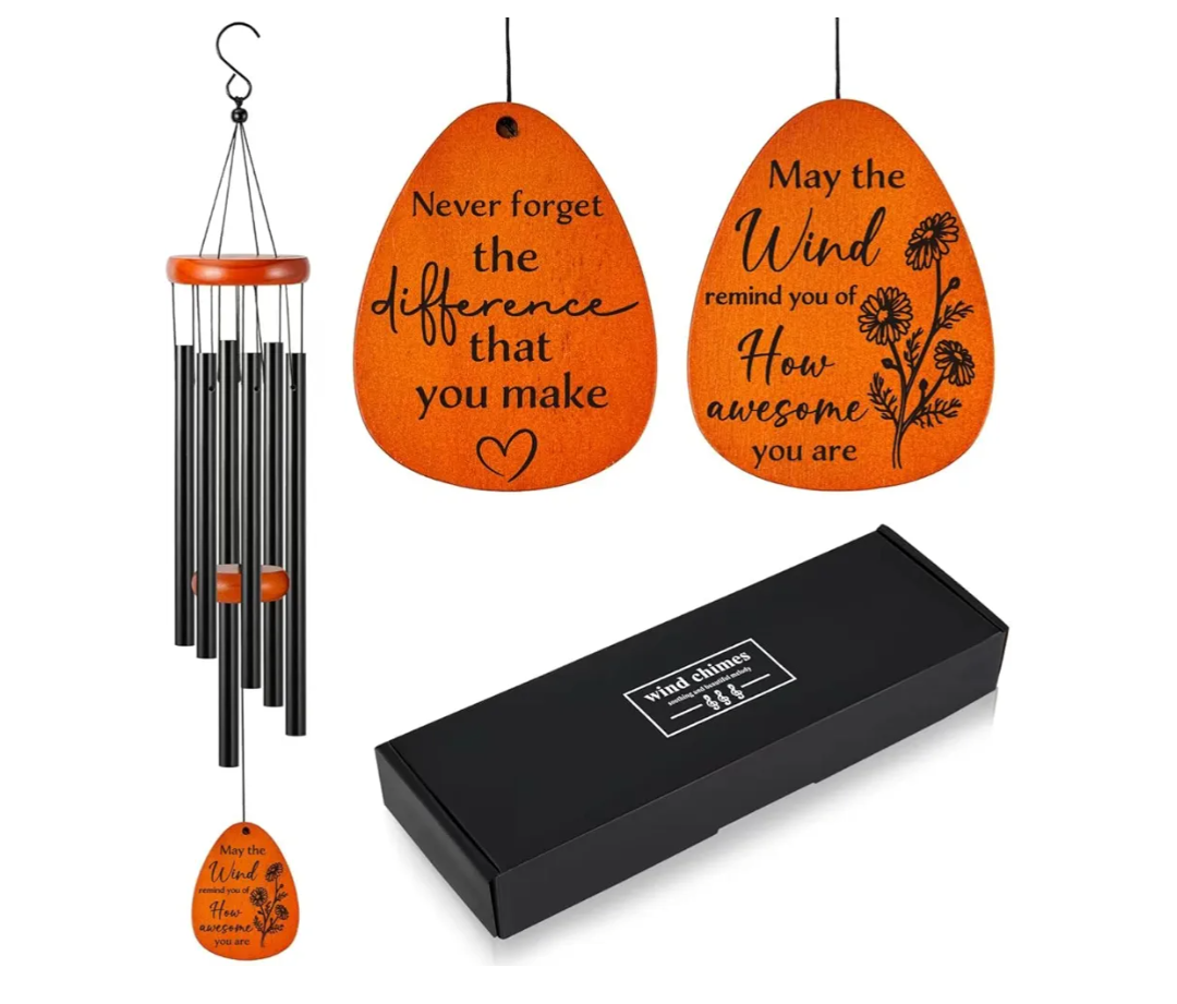 Thank You Gifts for Women, Men, Friendship Gifts, Thank You Wind Chimes, Appreciation Gifts for Family Employee Coworkers Colleague Teachers Nurses