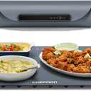 Chefman Roll n Go Food Warming Mat, Electric Warming Tray for Buffets, Parties, Holidays, 3 Temperature Settings, Easy-Clean Silicone Mat, Roll Up Food Warmers w/Storage Bag - Grey