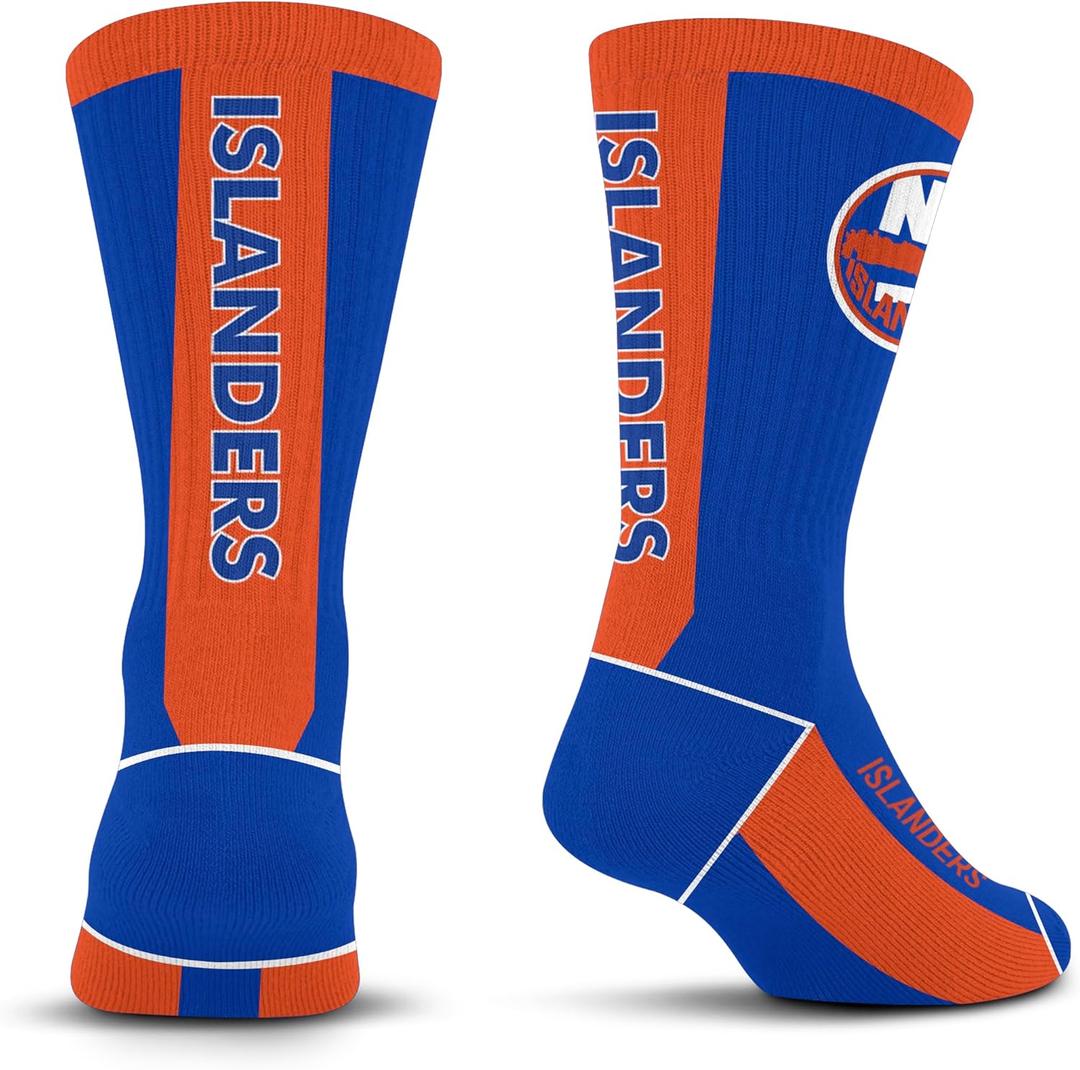 2 x For Bare Feet NHL Unisex Kids Nhl Mvp Crew Sock Youth (One Size, Team Color)