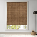 LazBlinds Cordless Bamboo Roman Shades, 21.5x64, Highfield Teak