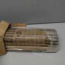 UNISHADES Cordless Bamboo Roman Shades for Windows, Blinds Size (32.5" W 64" H) Colour (Highfield Teak)
