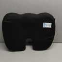 5 STARS UNITED Seat Cushion - Memory Foam Chair Cushion for Tailbone Pain Relief - Ergonomic Support for Coccyx, Sciatica & Butt - Office, Desk & Gaming Chair, Car Seat, Wheelchair, Airplane, Black (Large)