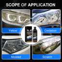 2 x 2025 Professional Car Headlight Restoration Kit - Ultimate Stain Remover & Polishing Paste for Lasting Clarity & Scratch Removal