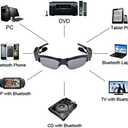 LEADEN Wireless Bluetooth MP3 Polarized Lenses Music Sunglasses V4.1 Stereo Handfree Headphone for iPhone Samsung Most Smartphone or PC (Black)