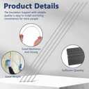 200 Pcs Insulated Support Rods - 24 Inch Steel Insulation Holders for Ceiling & Attic