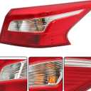RH Passenger Side Outer Tail Light Replacement for Nissan Sentra 2016-2018 Tail Lamp 265503YU0A NI2805108