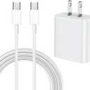 for iPhone 15 16 Charger Type C Fast Charging, 20W USB C Charger Block Cord for iPhone 16/15 Pro Max, iPad, Airpods 4, with 6FT Long USBC Cable