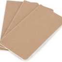 Wanderings Blank Regular Size Travelers Notebook Inserts | 4.25" x 8.25"/11cm x 21cm | 100 gsm Paper | 3 Hand-Stitched Booklets/180 Pages | Travelers Notebook Refills for Journals, Diaries, Planners