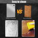 Titanium Cutting Board - Titanware Titanium Cutting Boards for Kitchen, Double-Sided Medical-Grade Hygiene Durable, Dishwasher Safe Stainless Steel Cutting Boards Outdoor Camping (1PC 8x11.5 Inch)