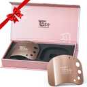 SYOKAMI Stainless Steel Finger guards for cutting food, Finger Protectors for Slicing as Gift for Couple, Women or Mom with Gift Box Rose Gold