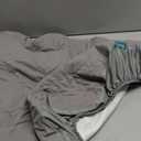 Mini Crib Mattress Protector Sheets Fitted Waterproof Mini Crib Mattress Pad Cover, Noiseless & Machine Wash 100% Absorbent Mini Crib Mattress Protector Sheet Quilted, Gray, 38" x 24"
(Gray)