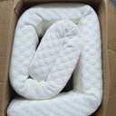 Headboard Bed Gap Filler, High Density Foam Mattress Extender Pillow, Removable, White, 39"x2"x6"