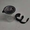 Bodum 34oz Pour Over Coffee Maker, High-Heat Borosilicate Glass with Reusable Stainless Steel Filter and Black Band Grip - Made in Portugal