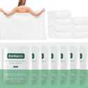 Benano Premium Disposable Towel, 100% USDA Biobased 55 in x 27.5 in Large Bath Towel Travel Towel Washcloth Reusable for Hotel Camping Sports Hiking Beach Massage Salon Gym Biodegradable (7 Pack)