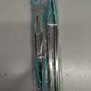 Doosu Kitchen Tongs for Cooking - 600F Heat Resistant Food Tong Set with Non-Scratch Silicone Tips, Heavy Duty Stainless Steel Locking Tong for BBQ, Grilling Steak, Serving Salad (9+12in, Aqua Sky)