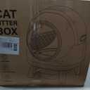 Automatic Litter Box, FEELNEEDY Self Cleaning Litter Box, Odor Control Robot, Cat Ears Design, 65L APP Real-Time Monitor, Cat Litter-Boxs for Multiple Cats, Safety Sensors, with 1 Trash Bag