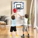 NIPLOOOW Indoor Basketball Hoop for Kids, Over The Door Mini Basketball Hoops, Mini Hoop with 4 Balls, Kids Basketball Hoop Sport Toys Gifts for 5 6 7 8 9 10 11 12+ Year Old Boys