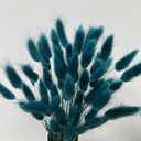 120pcs Bunny Tails Dried Flowers Spring Summer Plant Boho Pampas Grass 17 inch for Home Decor Wedding Bouquet Natural Flower Arrangements (Teal)