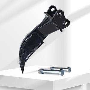 Small Excavator Accessories Ripper, Single Hook Backhoe, Span: 3.54 Inches, Aperture: 0.98 Inches, Center Wheelbase: 3.46 Inches, with Pins, Suitable for Small Excavators from 1 to 1.5 Tons
