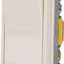 Eaton 7511LA 15-Amp 120/277-volt Heavy-Duty Grade Single-Pole Decorator Lighted Switch, Light Almond