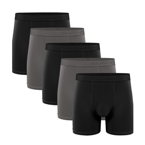 Natural Feelings Boxer Briefs Mens Underwear Men Pack Soft Cotton Open Fly Underwear L