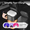 2026 Upgraded4 in 1 Wireless Charger, 3 in 1 Wireless Charging Station with Night Light for MagSafe Charger, 15W Magnetic Travel Stand for iPhone17/Air/Pro/Max/16/15/14, Apple Watch, Airpods (Gray)