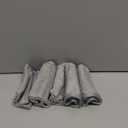 6-Pack Baby Washcloths - Soft Absorbent Viscose from Bamboo Wash Cloths for Babies, Kids, Toddlers, Infant, Newborn Bath Towels, Gentle on Sensitive Skin, 10x10 Reusable Face Towels (Cool Gray)