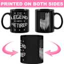Retirement Gifts for Women Men Office Coffee Mug, The Legend Has Retired, Ceramic Cup, Retired Gifts for Boss, Manager, Him, Husband, Coworkers, Christmas Birthday Gift 11oz Black