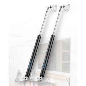 ARANA 28 inch 67 lb Gas Struts Shock Prop, 28" 298N/67LB Gas Struts Lift-Support with L-Type Mounting Brackets for RV Bed TV Cabinet Door Floor Hatch Truck Bed Cover Trap Door, 2Pcs