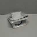 Gisafai 4'' Dryer Vent Cover Outside Walls External Extractor Fan Exhaust Vent Cap Stainless Steel Hood Cushioned Non Return Flap with Sealing Gasket Grille Screen(White)