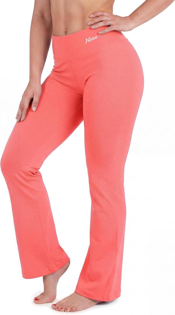 NirLUX Bootcut Leggings for Women – High Waisted Yoga Pants Women – Tummy Control Workout Womens Leggings