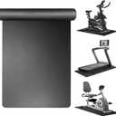 Treadmill Mat Compatible with Peloton Bike, Exercise Bike Mat 6mm Thick 36x72in Workout Mat for Treadmill and Row Protect Hardwood Floor and Carpet