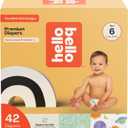 Hello Bello Premium Diapers Size 6, Celestial Cuties & Daring Doodlers Designs, 42ct Club Box