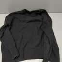 SUUKSESS Women Cashmere Blend Oversized Crew Neck Long Sleeve Pullover Sweaters (Large, Jet Black)