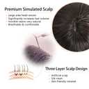 Chestnut Brown Hair Topper Clip in Bangs, 360 3D Cover, 10 Inch, 100% Human Hair, Straight, Lightweight, Comfortable, Bangs, WIG