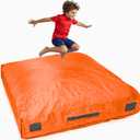 SaferBounce Crash Pad for Kids Sensory | Big 5Ft x 5Ft | Autism Sensory Crash Mat for Jumping Play | Crashpad | Soft Foam Landing Pad | Giant Mat Pillow | Climbing, Gymnastics