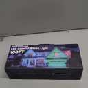 Enbrighten Vibe Eternity Permanent Outdoor Lights for House, 100 Feet, 72 RGBWIC LEDs, Close Spacing, 33lm, Color Changing, Christmas, Eave Lighting, Smart App, Works with Alexa, Google Home, 81103